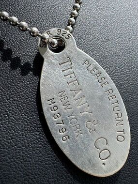 Jewelry Tiffany & and Co 925 sterling silver 34.00” necklace ball chain return t